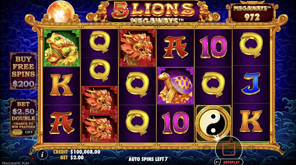 5 Lions Megaways Slot