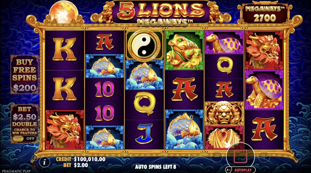 5 Lions Megaways Slot