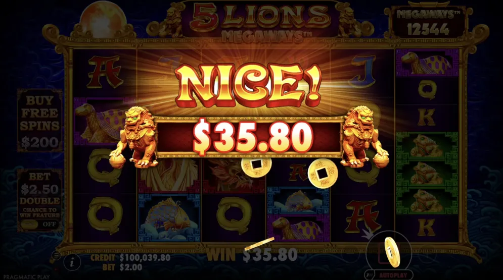 5 Lions Megaways demo